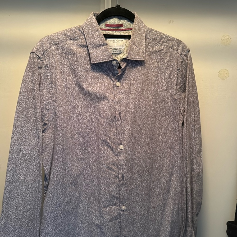 Denim & flower shirt